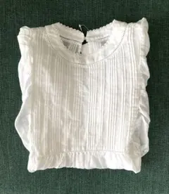 【新品未使用】SLOBE IENA　ラミーフリルピンタックブラウス　ホワイト