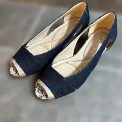 未使用　ダイアナ　DIANA WELL FIT パンプス　デニムパンプス