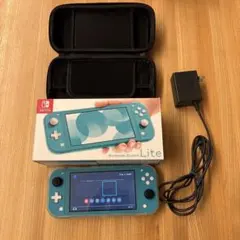 Nintendo Switch Lite ターコイズ　ケース付き