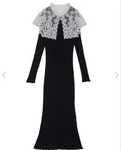 Ameri Vintage LACE COLLAR SET DRESS M