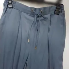 anysisドローストリング テーパードパンツ ブルーグレーM春夏秋　色11番目