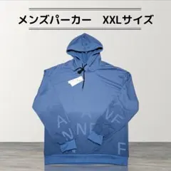 【XXL】メンズ パーカー プルオーバー ゆったり フード付き 大きいサイズ