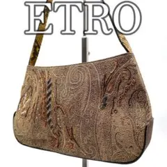 【レア】ETRO　エトロ　アクセサリーポーチ　ペイズリー　ハラコ　パイソン