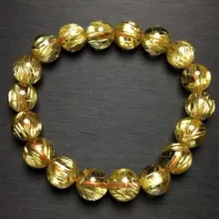 ⭐︎【天然】タイチンルチルクオーツ ブレスレット 11mm 35.62g