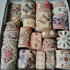 み*り様 1　インド刺繍リボン50cm　20本セット