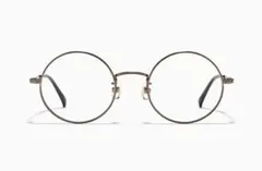 【美品】度なし JINS Modern Rim Metal 中顔面短縮メガネ