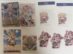 ホロライブ　ウエハース 尾丸ポルカ　ステッカー　カード　ヴァイス　桃鈴ねね