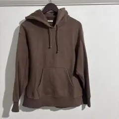 ヘビーウェイトスウェットパーカー ブラウン Lサイズ GU