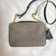 MICHAEL KORS ブラウンショルダーバッグ