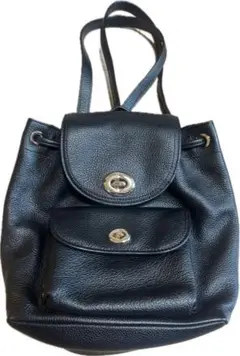 新品未使用 COACH コーチ 37581 レザー ミニリュック 黒のサムネイル