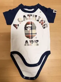 週末限定価格【美品】A BATHING APE ベビー ロンパース チェック柄のサムネイル
