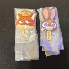 ガチャ ズートピア アイスキャンディチャーム ニック ジュディ 2種セット