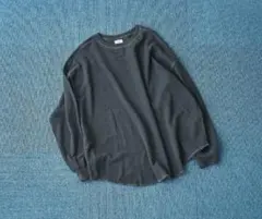 お値下げしました☆新品☆coen カワリ天竺ロングスリーブT M ダークグレー