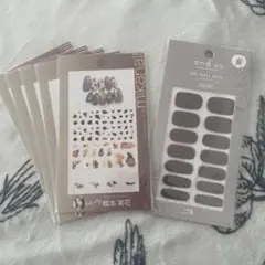 mikanail アートネイルシール4枚セット + ジェルネイルシール