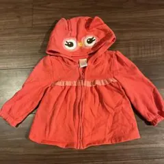 女の子用フクロウなりきりパーカーのサムネイル