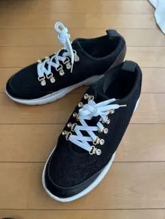 Bridget Birkin レース スニーカー ブラック　26のサムネイル