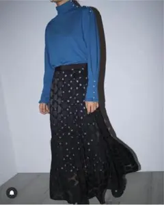 【美品】le ciel bleu/Pearl Tutle Neck Topのサムネイル