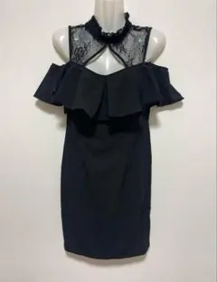 キャバクラドレス ワンピース オフショルダー タイトドレス 黒 ナイト