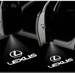 新品　レクサス　カーテシランプ ウェルカムライト2個ロゴ+LEXUS文字投影　白のサムネイル