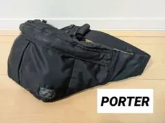 ★美品★PORTER ポーター タンカー ウエストバッグ ブラック