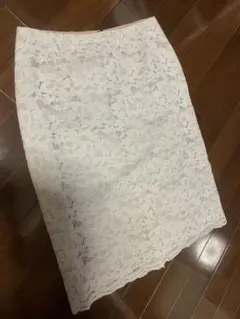 スカート　レース　グレー　UNITED ARROWS 春服　キレイめ