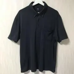 【美品】ユニクロ エアリズム カノコポロシャツ 半袖 ボタンダウン XL 美品