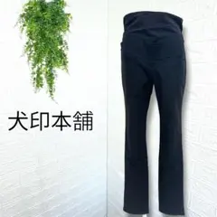 3308【犬印本舗】新品タグ付き マタニティパンツ スキニー 産後産前 ブラックのサムネイル