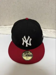 C*8様 NEWERAニューヨーク・ヤンキース 59FIFTY キャップ 黒/赤