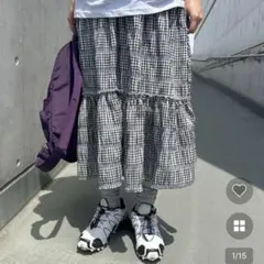 nugu ヌグ mignon チェックカンカンスカート