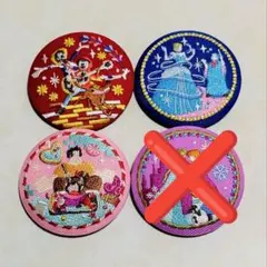 バラ売り⭕ Disney Characters 刺繍缶バッジビスケット2