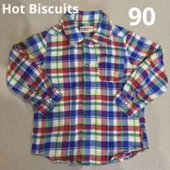 HOT BISCUITS チェックシャツ 90サイズ ネルシャツ