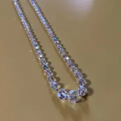 クリスタル 水晶 多面カット 天然石 ネックレス