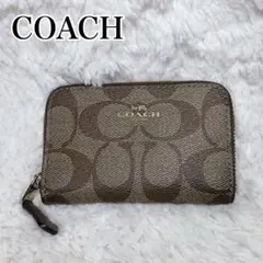 美品 コーチ COACH 財布 コインケース カードケース ブラウン 小銭入れ