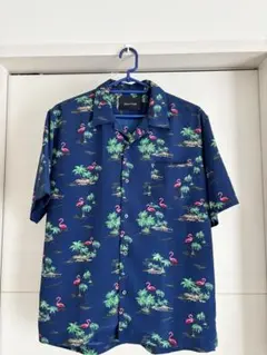Melan Cleuge 半袖シャツ ネイビー　Mサイズ　美品
