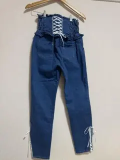 LIZLISA レースアップデニム