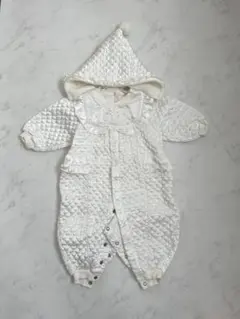 fusenusagi キルティングカバーオール フード付き