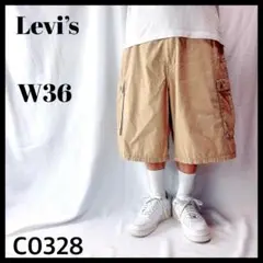 Levi's リーバイス 極太 バギーショーツ ハーフパンツ ベージュW36のサムネイル