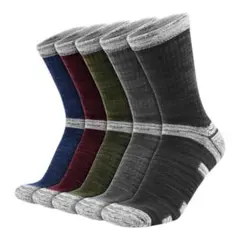 メンズ靴下 ソックス ５足組　厚手 登山用スポーツミドル丈 27-29cm