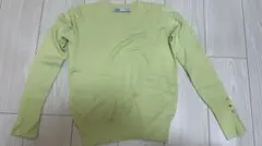 ZARA S パステルイエロー長袖ニット