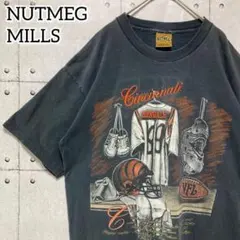 90sUSA製NUTMEG NFLベンガルズTシャツ フェード黒L ヴィンテージのサムネイル