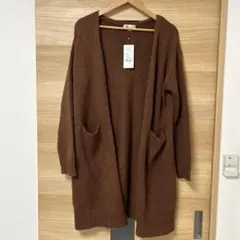 【未使用】MICHEL KLEIN ブラウン カーディガン 38