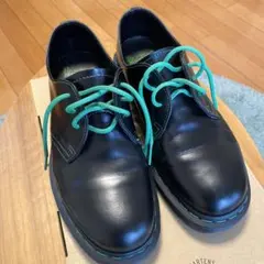 【限定品】Dr.Martens 3ホール　グリーンステッチ　UK8