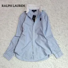 新品タグ付✨ラルフローレン ポロベア ボタンダウンシャツ レディースMストライプ
