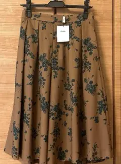 【新品未使用】TONAL トーナル　花柄キュロット M ブラウン