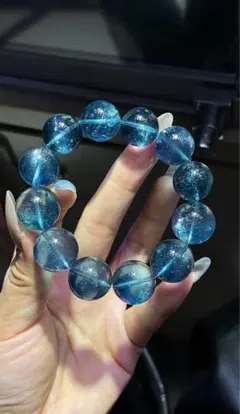 ⭐︎【天然】アクアマリン ブレスレット 18mm 98g