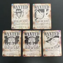 ワンピースカード ルフィ シャンクス ティーチ バギー 手配書 SP