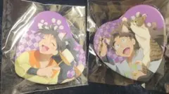 忍たま乱太郎 ナンジャタウン ハート缶バッジ 五年生 久々知兵助 竹谷八左ヱ門