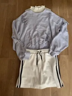 WEGO ダメージスウェット　コーディネートセット