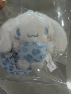 サンリオ　ヒョウ柄ハート ふわちびフレンズマスコット　シナモロール　シナモン