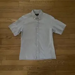 A.P.C グレーストライプシャツ　半袖のサムネイル